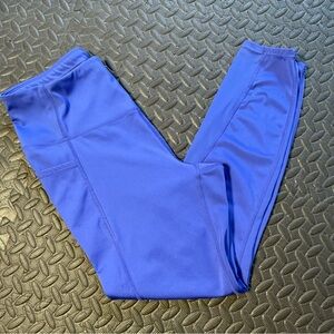 Avia Women’s Periwinkle Active Leggings With Mesh Size Medium